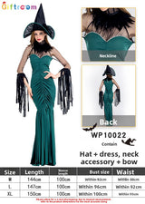 Halloween Witch Costume Dress - Cotton