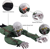 Halloween Electric Bald Ghost Decoration - Plastic