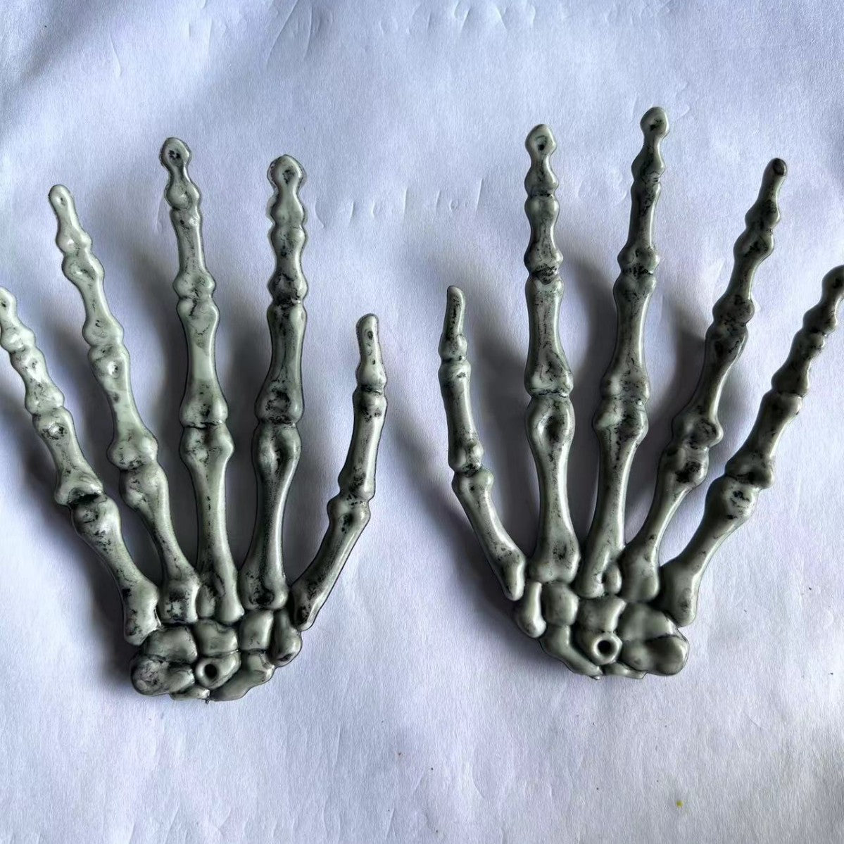 Halloween Plastic Skeleton Hand Props - Pair