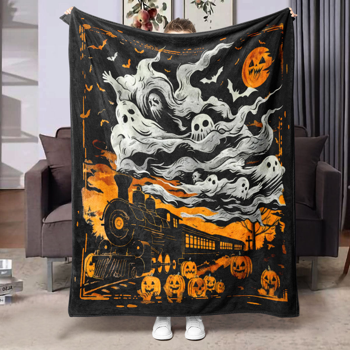 Halloween Printed Flannel Blanket