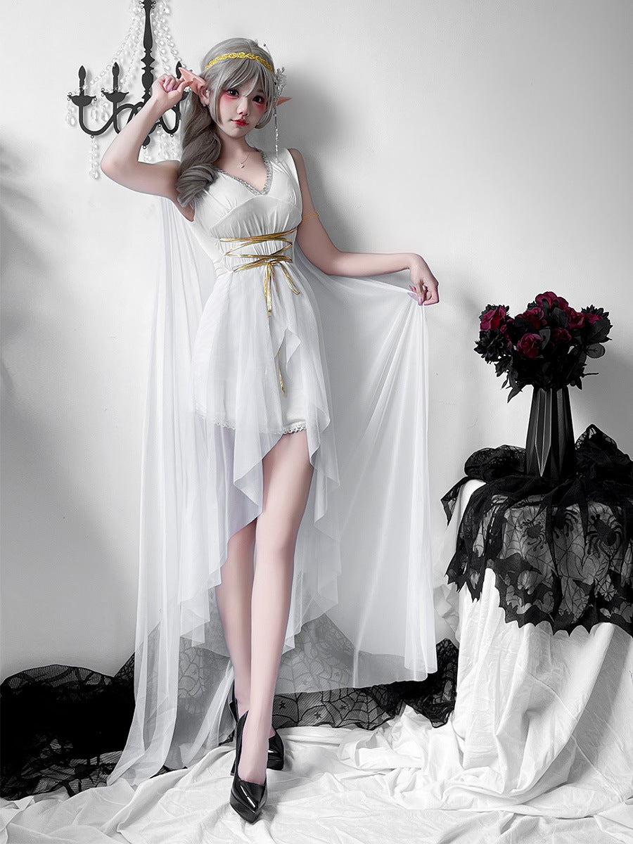 Greek Goddess Medieval Costume Dress - Halloween Outfit