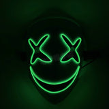 LED Glowing Anime Mask for Halloween Cosplay - Plastic
