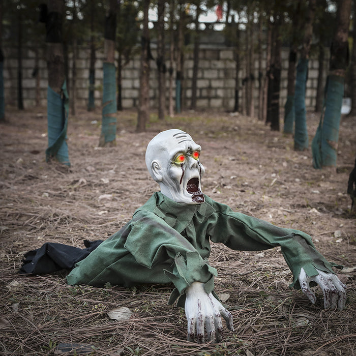 Halloween Sound-Activated Crawling Ghost Prop