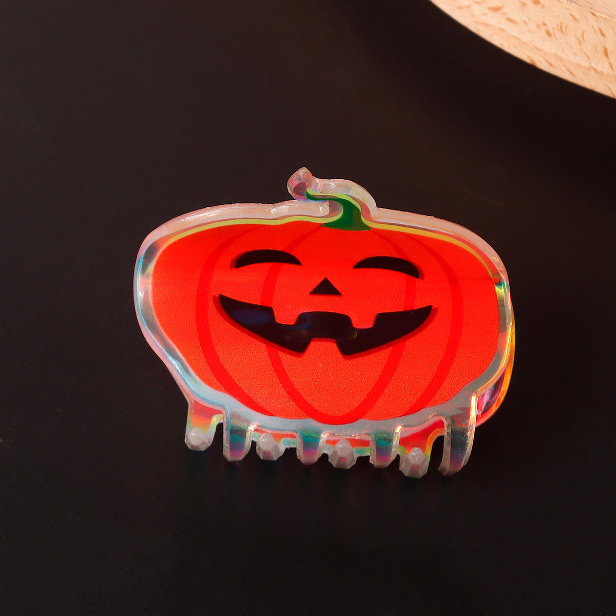 Halloween Pumpkin Ghost Hair Clip - PVC