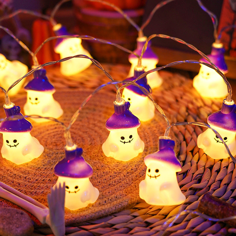 Halloween Outdoor LED Pumpkin and Ghost String Lights