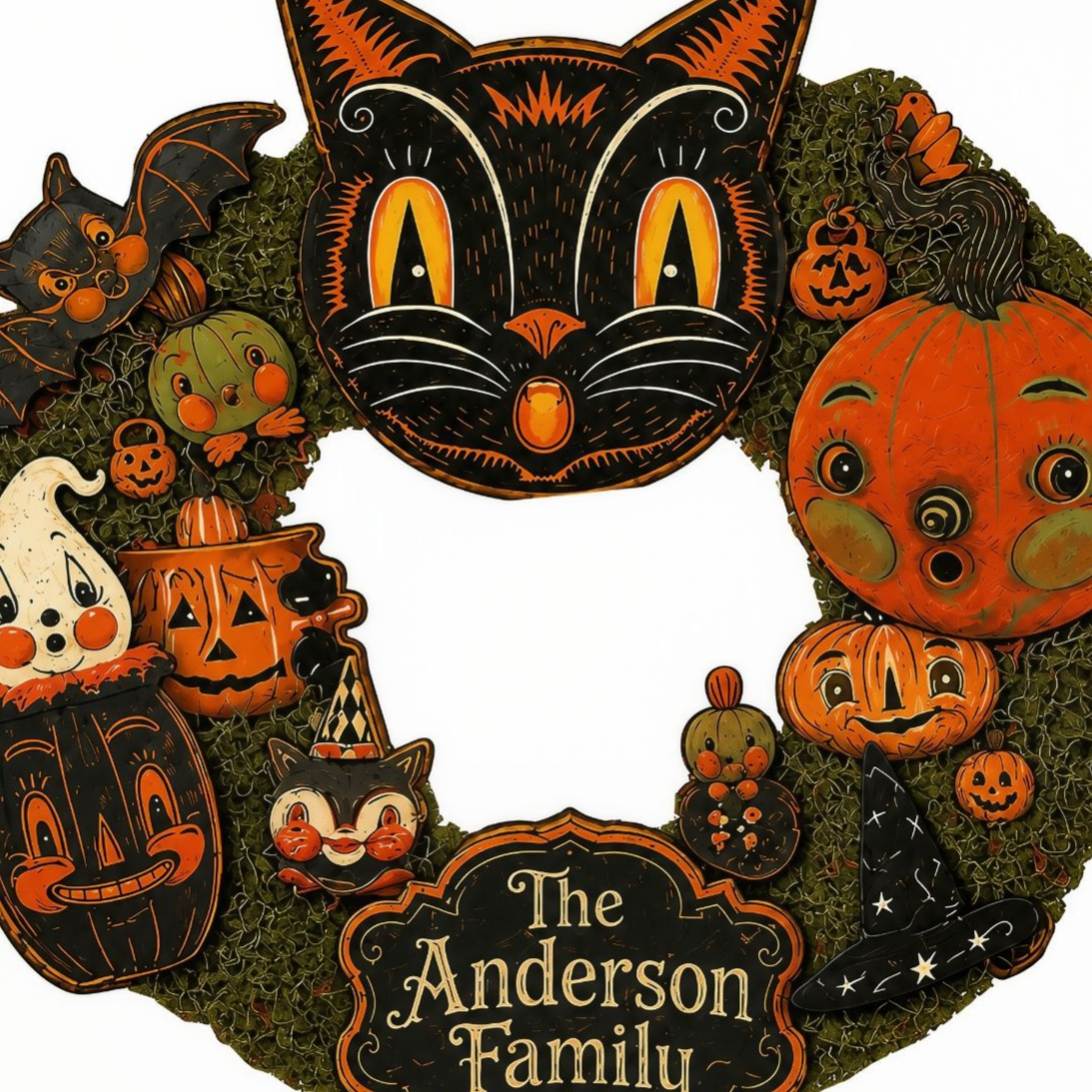 Halloween Boxwood Wall and Door Sign