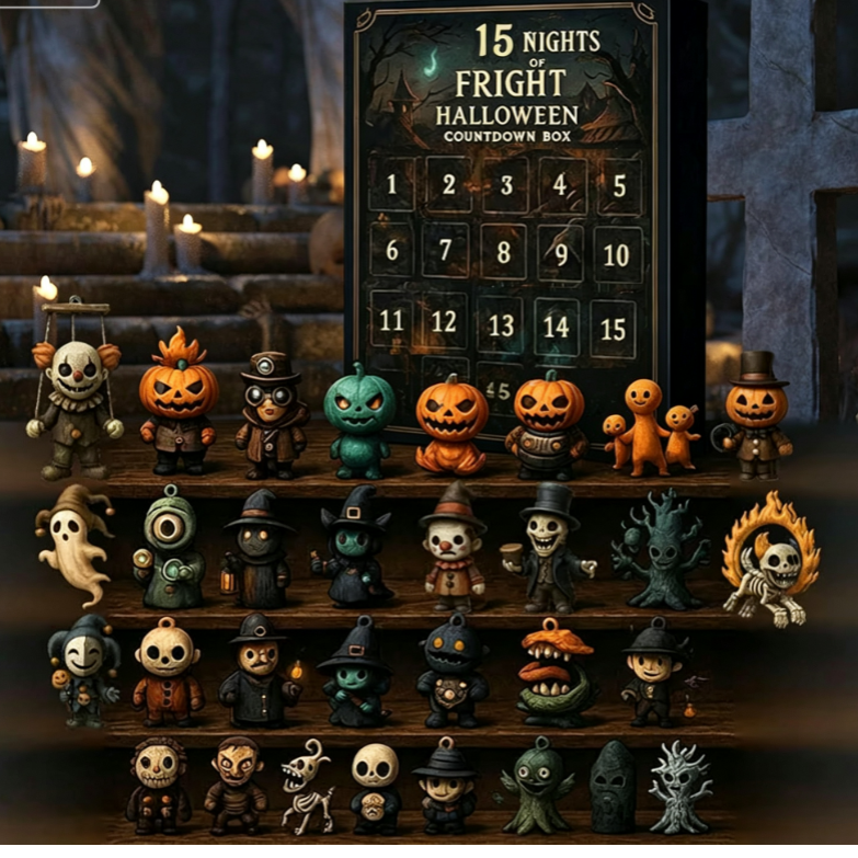Halloween Countdown Blind Box - 3D PVC Figures