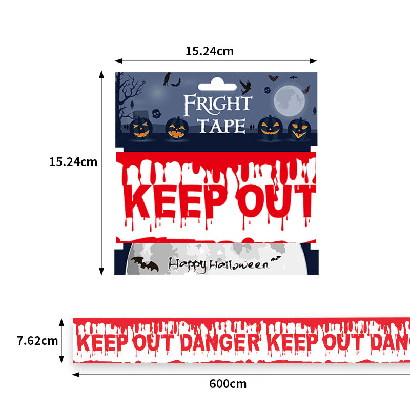 Halloween Warning Tape Decoration