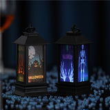 Halloween Glowing Oil-Style Lantern - Plastic