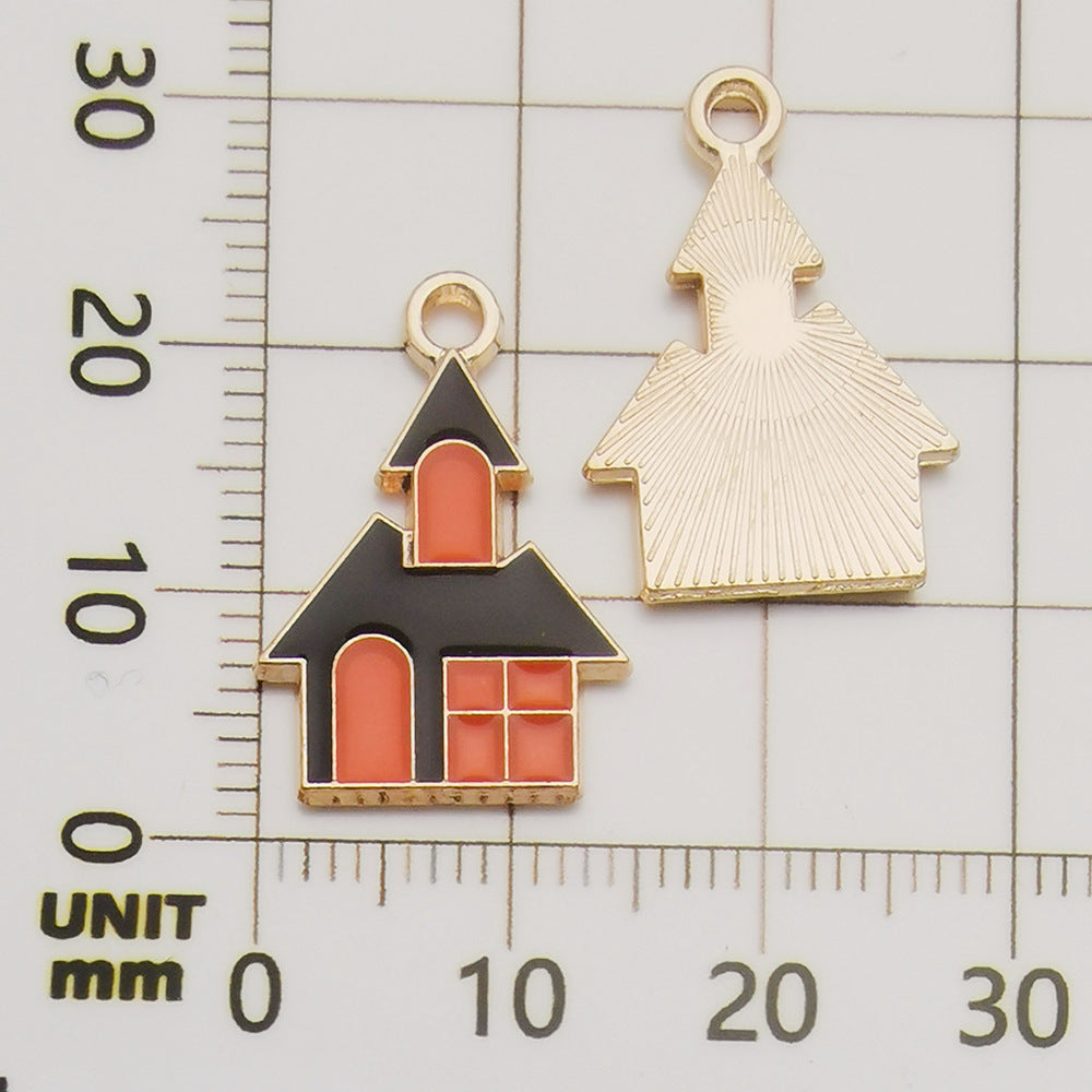 Halloween Enamel Jewelry Pendants - Alloy DIY Charms