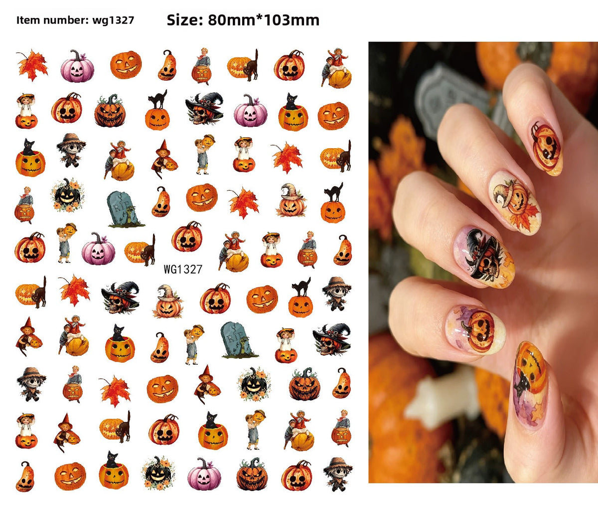 Halloween Nail Stickers - Vinyl