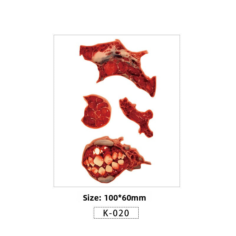 Halloween Scar Tattoo Stickers