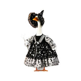 Halloween Witch Costume for Porch Goose Decoration