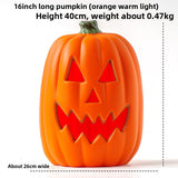 LED Halloween Pumpkin Lantern with Multiple Designs - Plastic