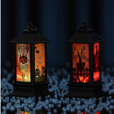 Halloween Glowing Oil-Style Lantern - Plastic