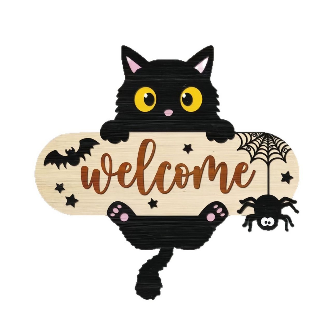 Halloween Boxwood Wall and Door Sign