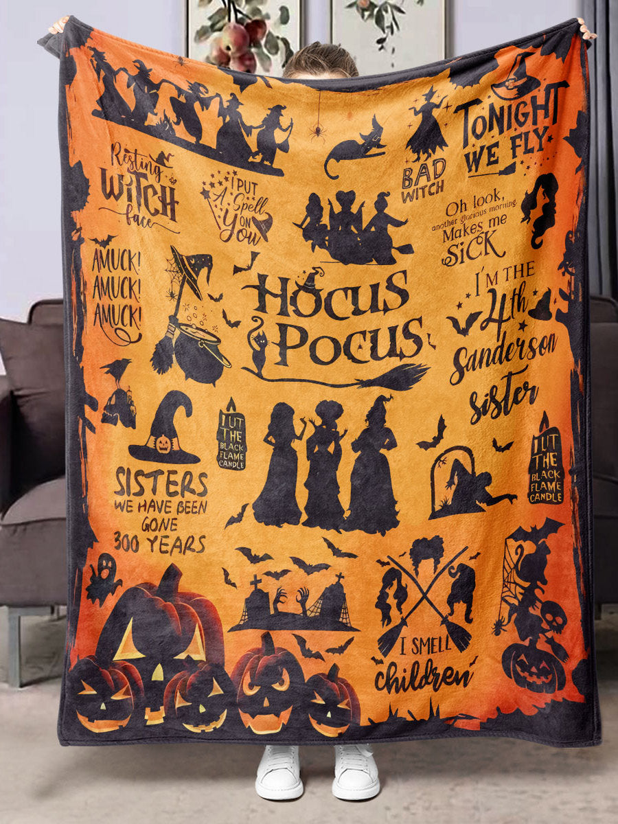 Halloween Printed Flannel Blanket