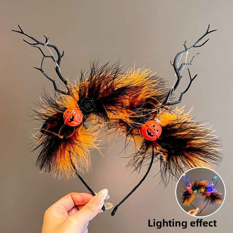 Halloween Pumpkin Headband and Hair Accessories