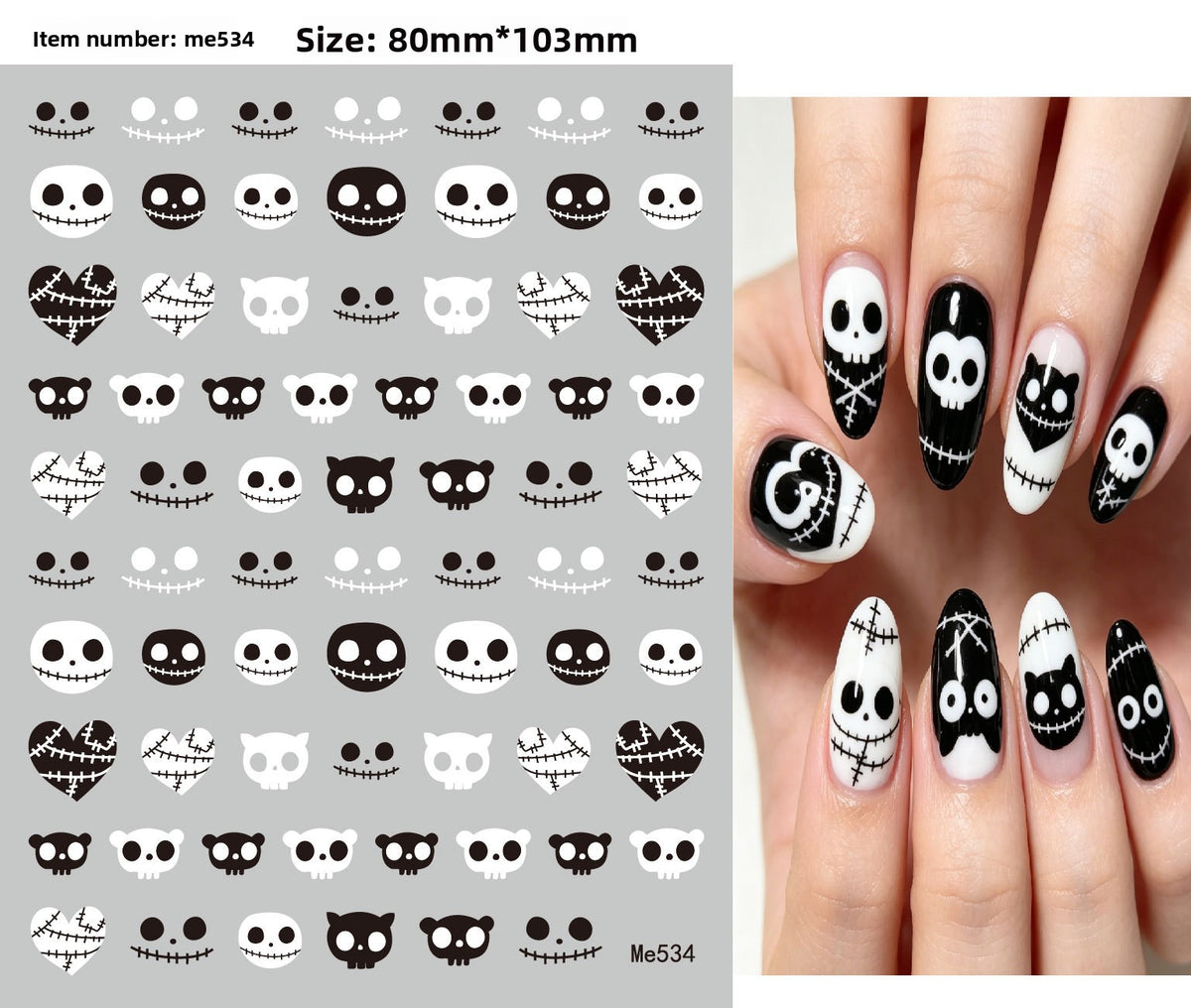 Halloween Nail Stickers - Vinyl