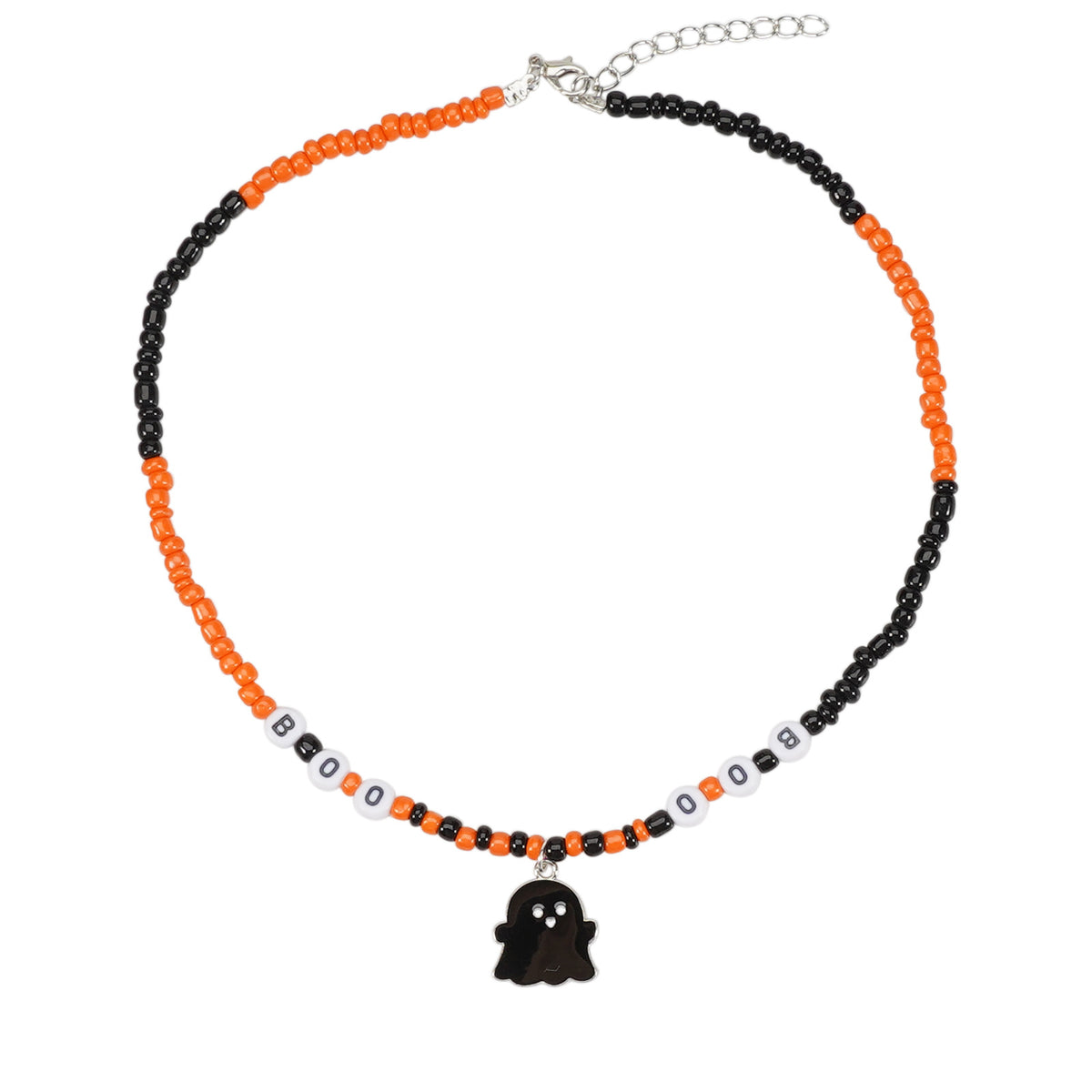 Handmade Halloween Ghost Pumpkin Pendant Necklace