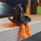 Halloween Ghost Pumpkin Wizard Tabletop Ornament - Resin