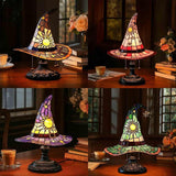 Resin Gothic Halloween Witch Hat Night Light