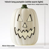LED Halloween Pumpkin Lantern with Multiple Designs - Plastic