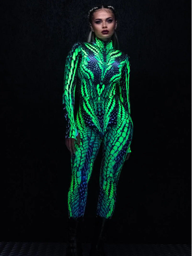 Halloween 3D Print Costume Bodysuit