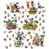 Halloween Pumpkin Haunted House DIY Building Blocks