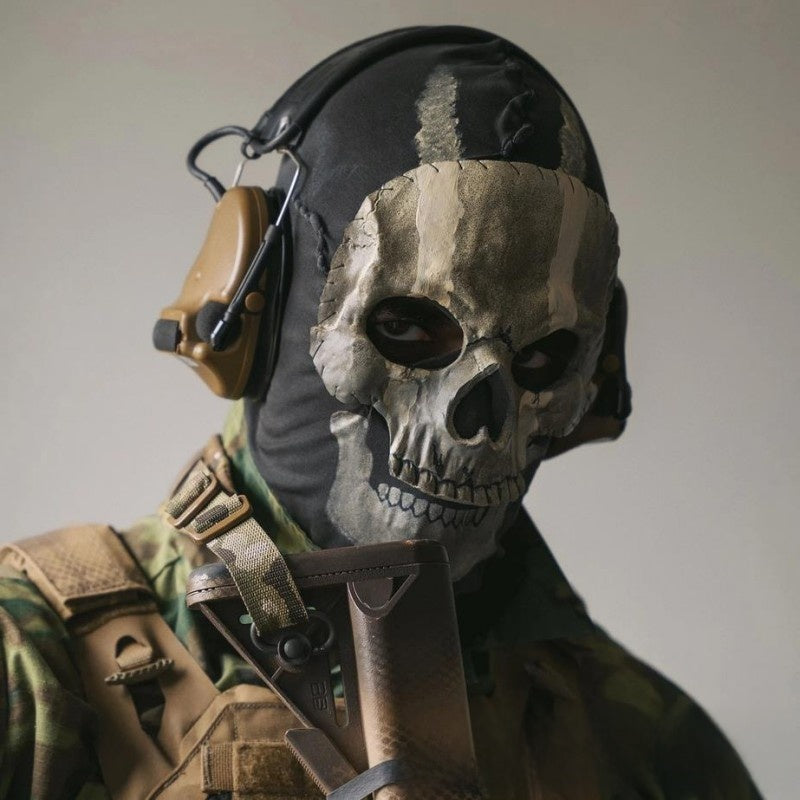 Halloween Latex and Fabric Ghost Mask
