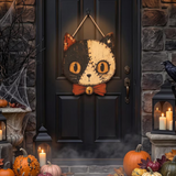Halloween Wooden Door Sign