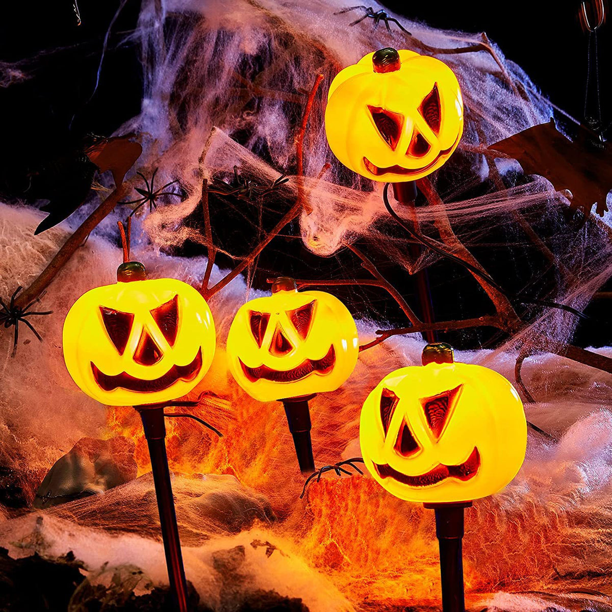 Halloween Solar Pumpkin Garden Stake Light