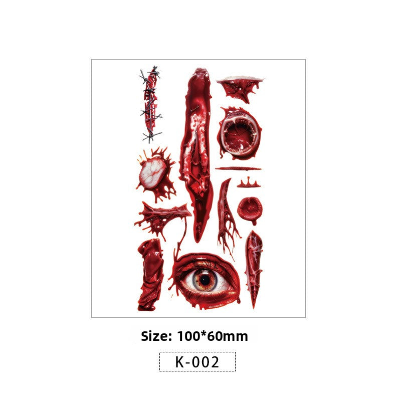 Halloween Scar Tattoo Stickers