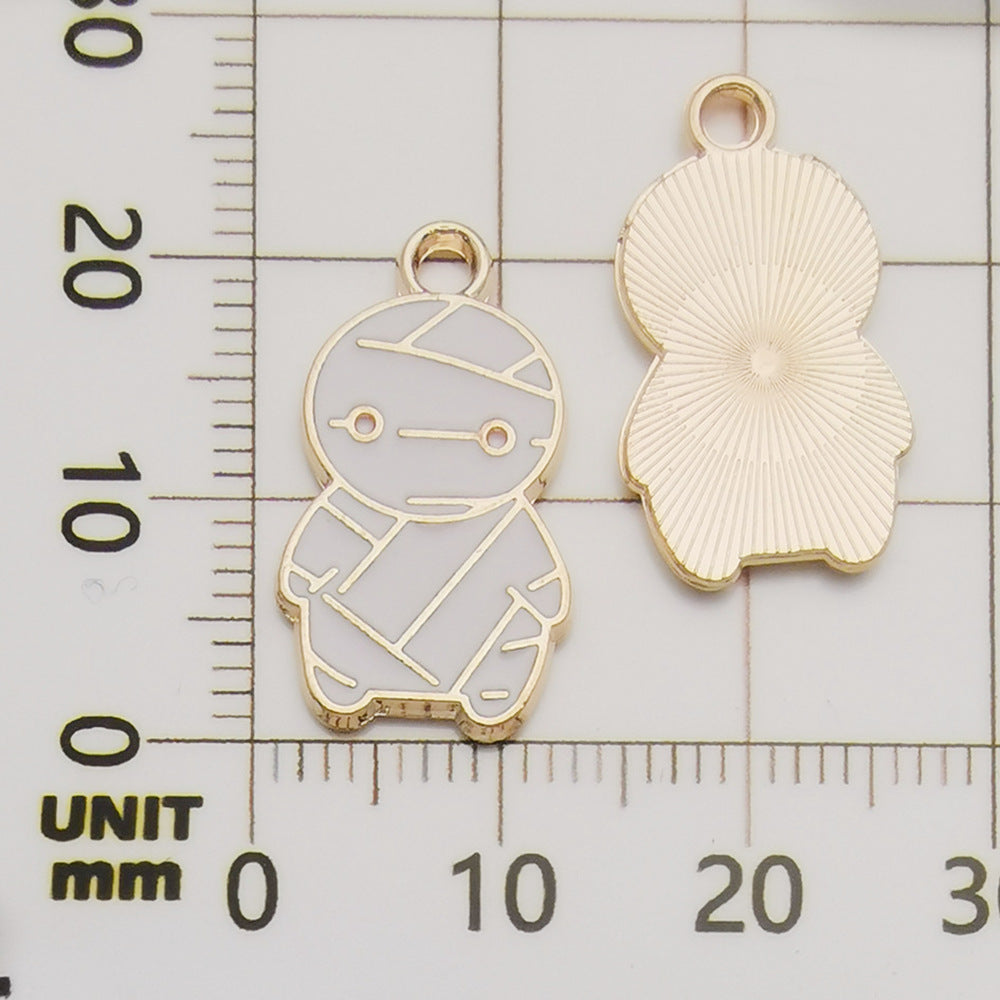 Halloween Enamel Jewelry Pendants - Alloy DIY Charms