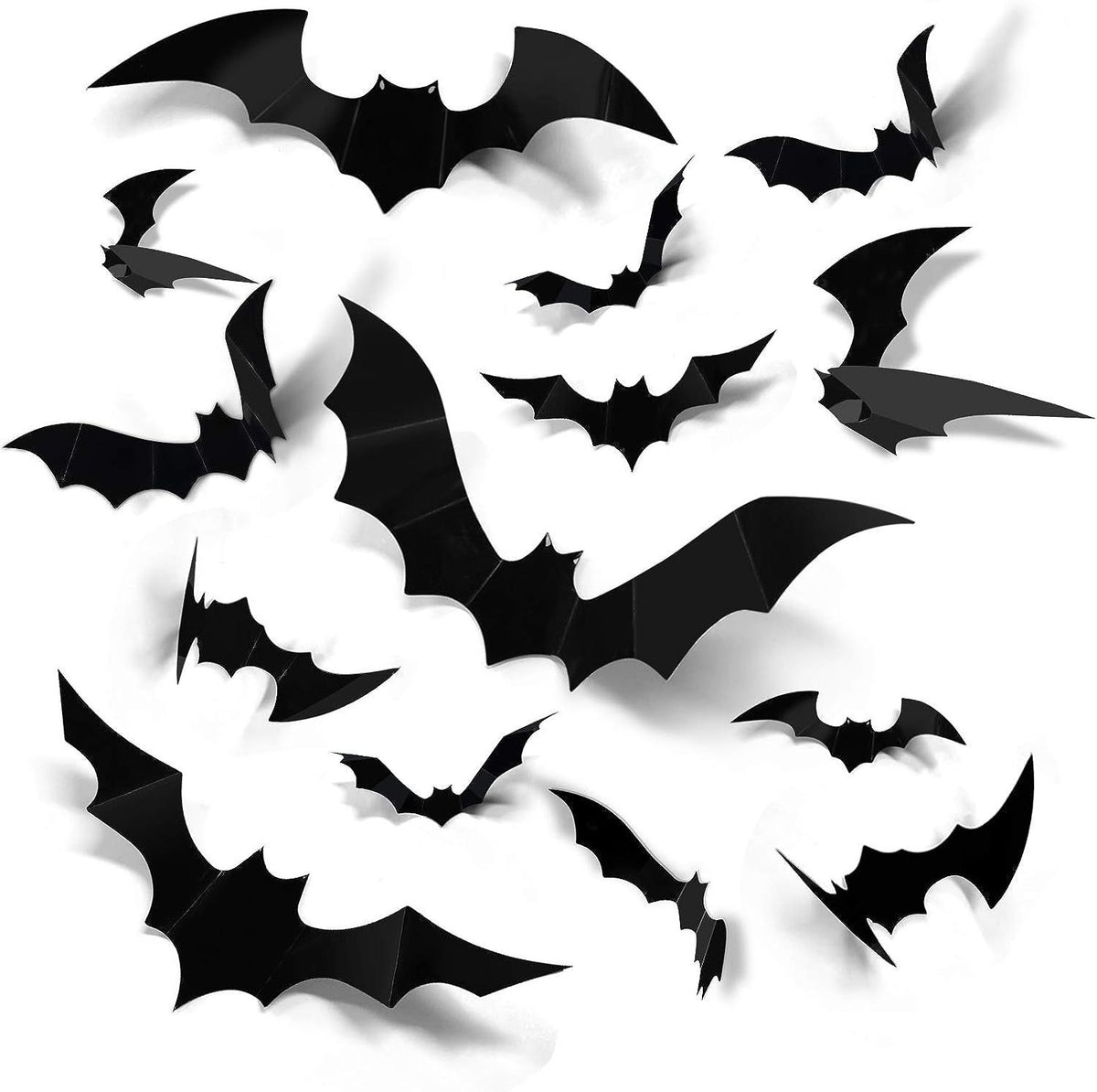 Halloween 3D Bat and Spider Wall Stickers - PVC