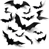Halloween 3D Bat and Spider Wall Stickers - PVC