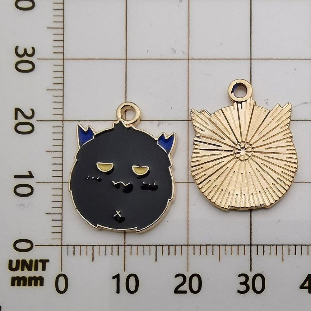 Halloween Enamel Jewelry Pendants - Alloy DIY Charms