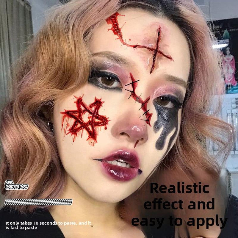 Halloween Scar Tattoo Stickers