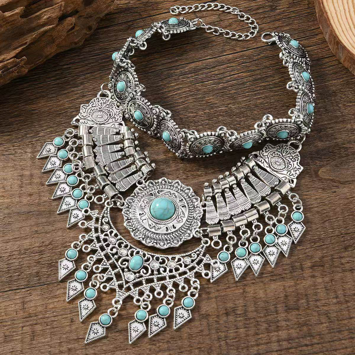 Halloween Egyptian-Style Alloy Necklace Accessory
