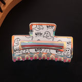 Halloween Pumpkin Ghost Hair Clip - PVC