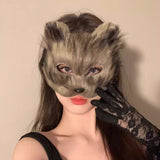 Halloween Anime Half-Face Mask - Plastic