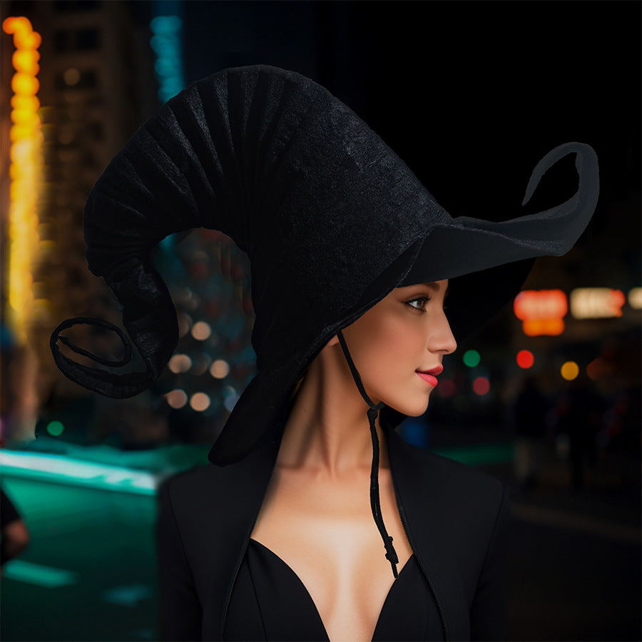 Halloween Witch Hat with Chin Cord - Polyester