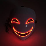 LED Glowing Anime Mask for Halloween Cosplay - Plastic