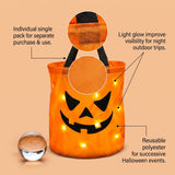 Halloween LED Pumpkin Candy Bucket