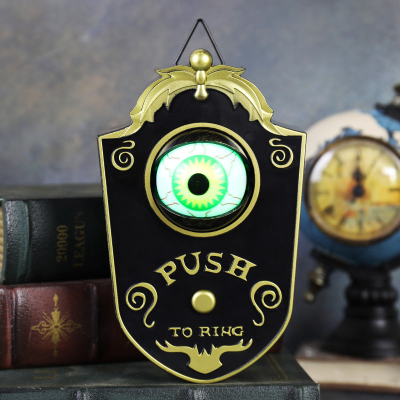 Halloween Light-Up Eyeball Doorbell with Sound - PVC