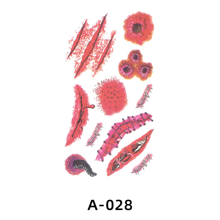 Halloween Fake Scar Tattoo Stickers