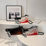 Women's Halloween-Themed PU Clutch Bag