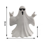 Halloween Resin Ghost Figurine - Pumpkin and Middle Finger Designs