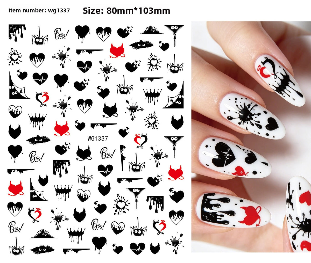 Halloween Nail Stickers - Vinyl