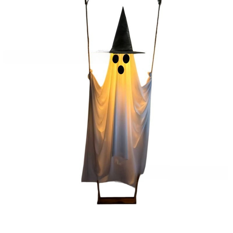 Halloween Glowing Swing Ghost Decoration